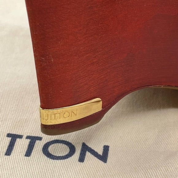 Louis Vuitton Fetish Platform Wood Wedge Limited Edition Leather Shoes - Picture 9 of 16